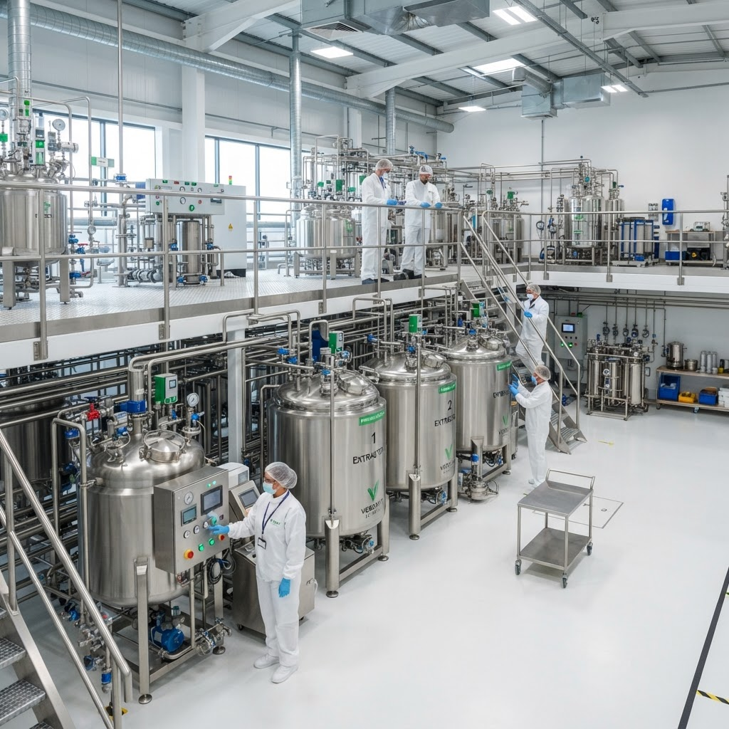 QinLeaf Bio plant extraction facility in Xi'an